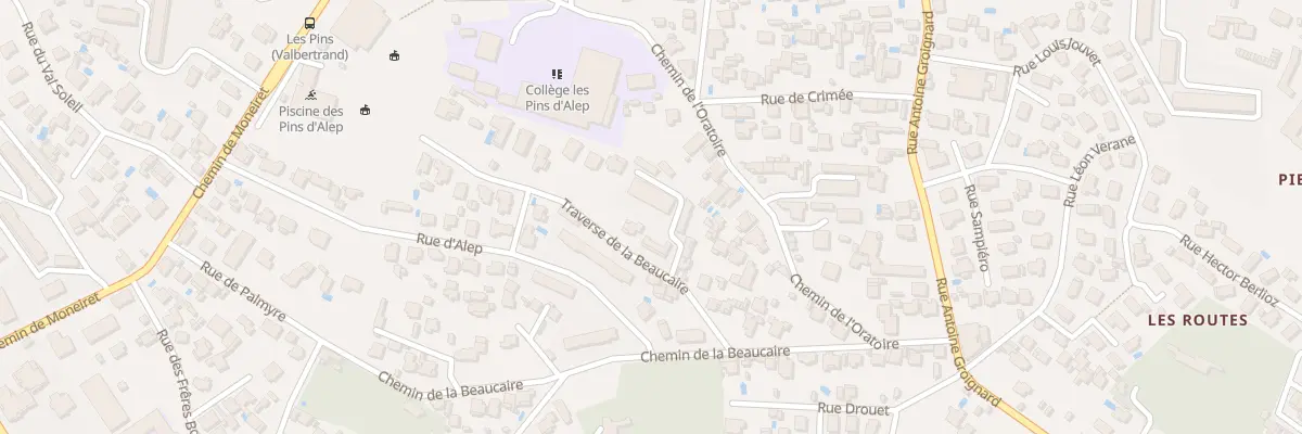 Plan du 73 Che de la Beaucaire à Toulon