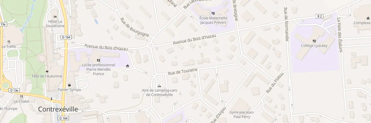 Plan du 61 Rue de Touraine à Contrexéville