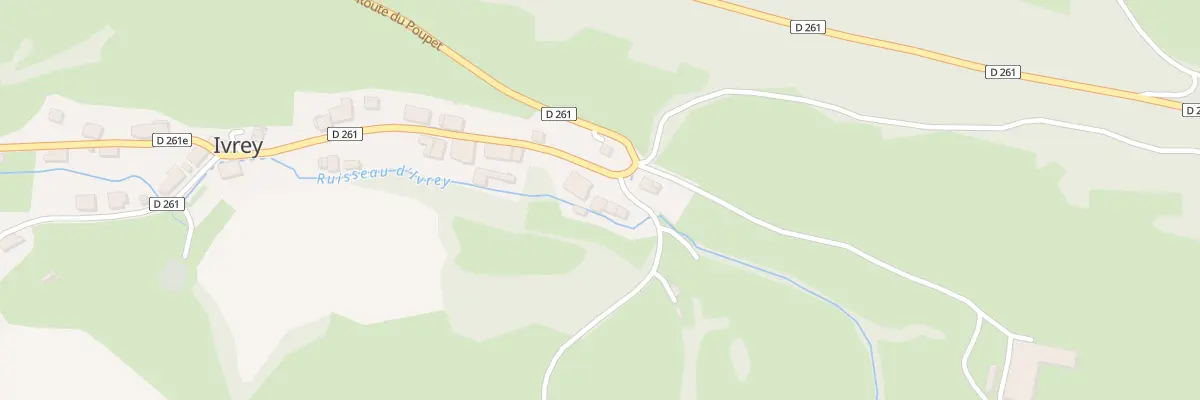 Plan du 24 Rte de Poupet à Ivrey