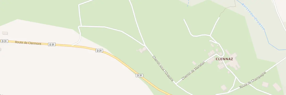 Plan du 265 Che de sous l’Oratoire à Desingy