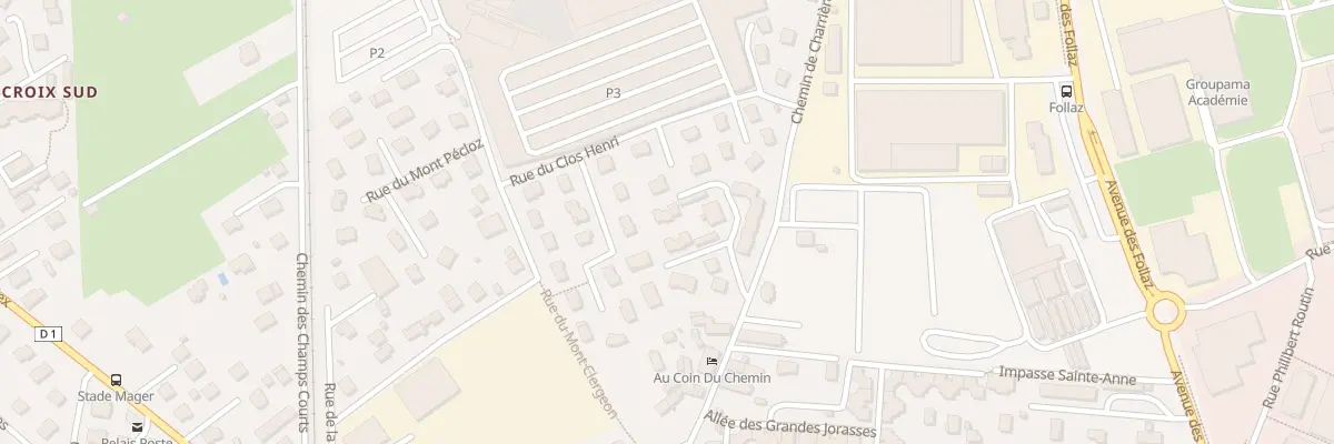 Plan du 419 Che de Charrière-Neuve à Chambéry