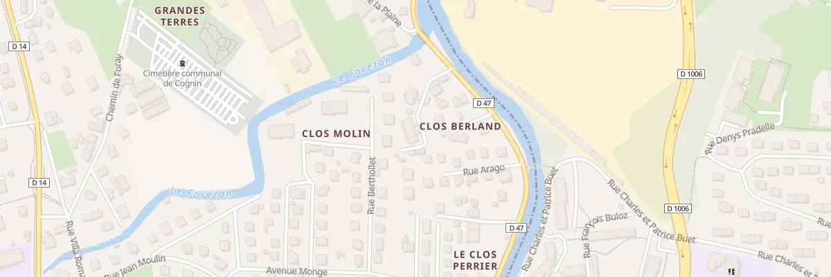 Plan du 13 Rue de la digue à Cognin