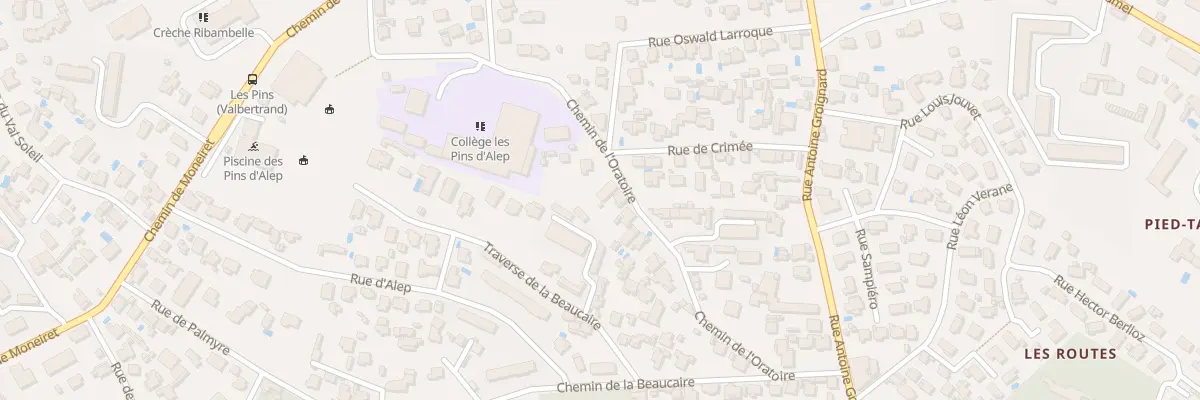 Plan du 267 Che de l’Oratoire à Toulon