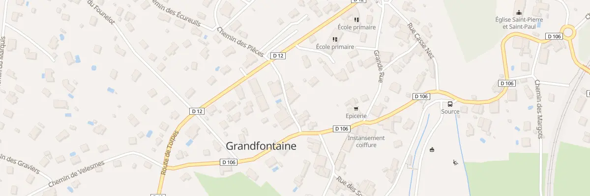 Plan du 2 Rue des Deux Baraques à Grandfontaine