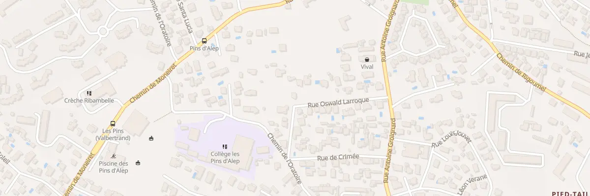 Plan du 16 Rue Oswald Larroque à Toulon