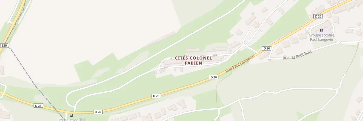 Plan du 40 Rue du Colonel Fabien à Thil
