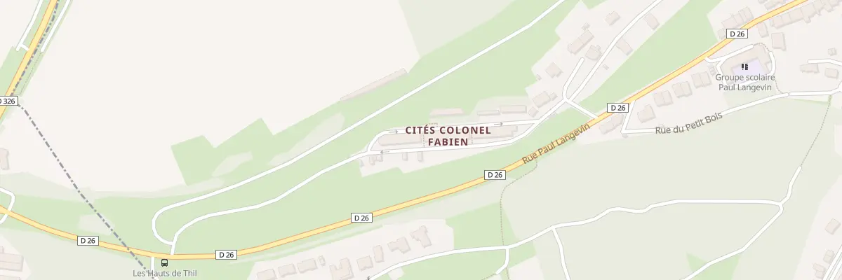 Plan du 39 Rue du Colonel Fabien à Thil