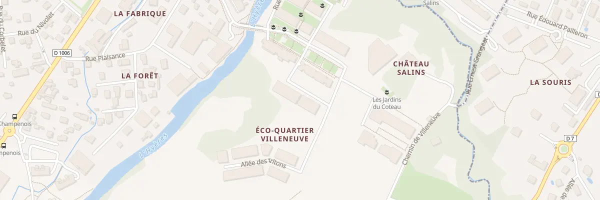 Plan du 280 Rue des Criquets à Cognin