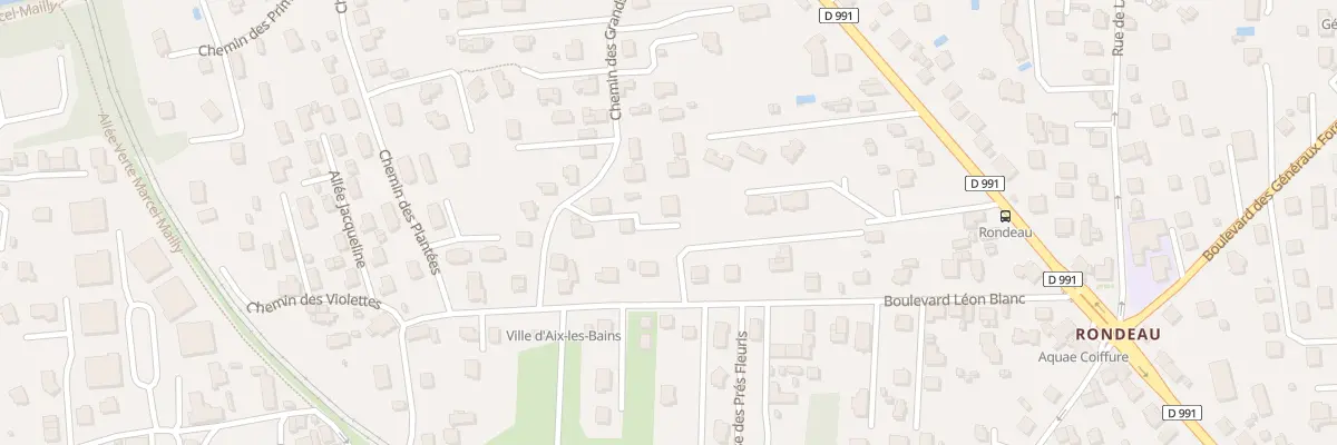 Plan du 25B Che des Grands Champs à Aix-les-Bains