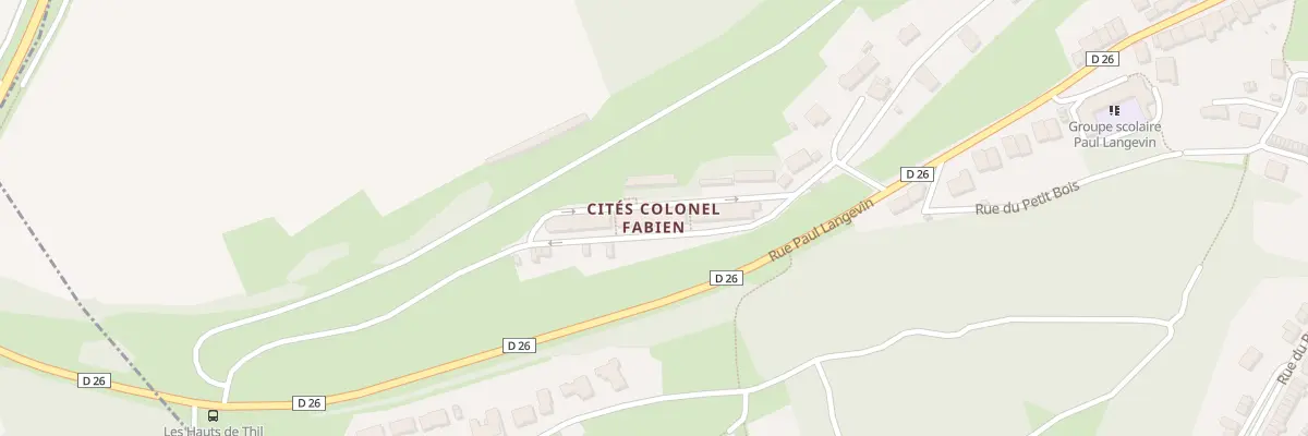 Plan du 5 Rue du Colonel Fabien à Thil