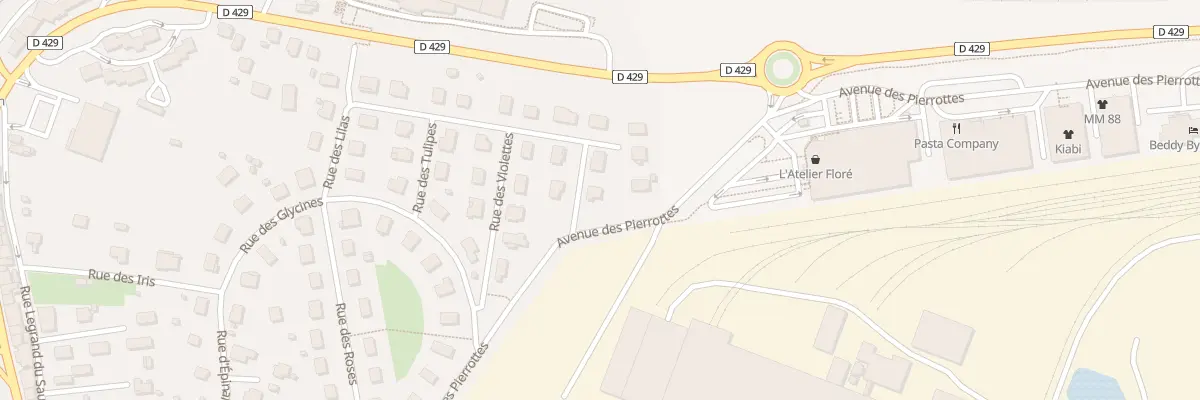 Plan du 18 Rue des Myosotis à Contrexéville
