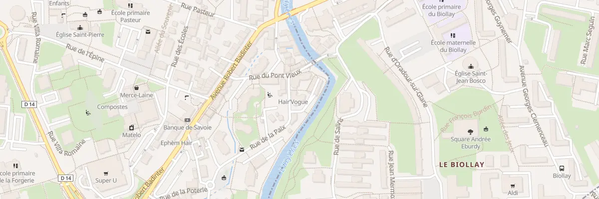 Plan du 3 Rue de la paix à Cognin