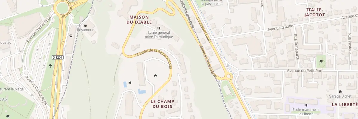 Plan du 20 Mte de la Reine Victoria à Tresserve