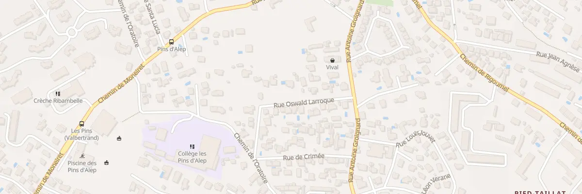 Plan du 106A Rue Oswald Larroque à Toulon