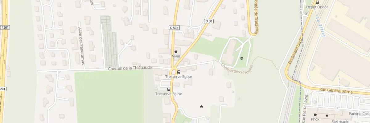Plan du 4 Mte de Tresserve à Tresserve
