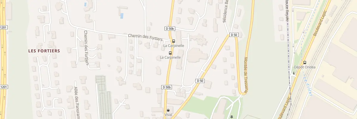 Plan du 21 Mte de Tresserve à Tresserve