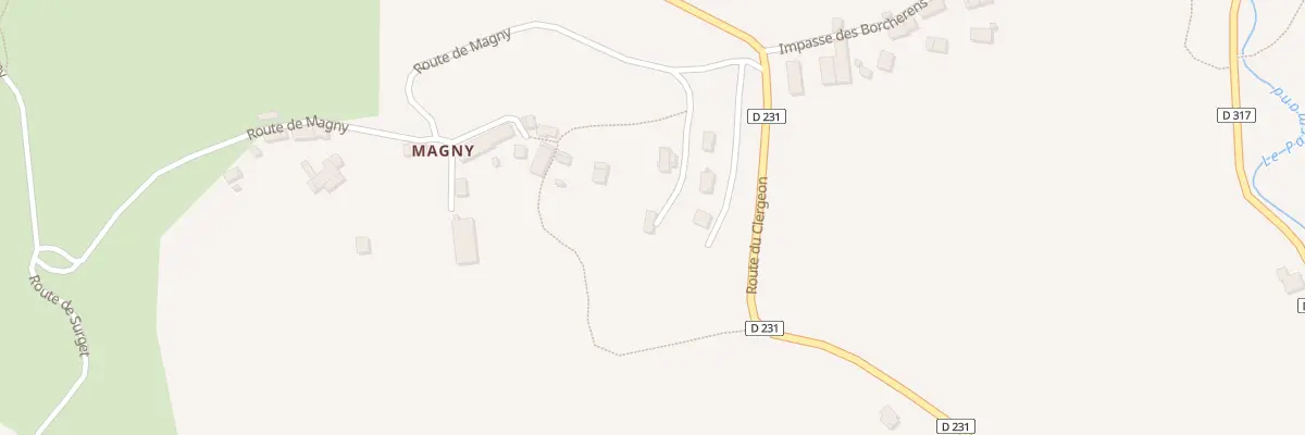 Plan du 67 Rte de Magny à Moye