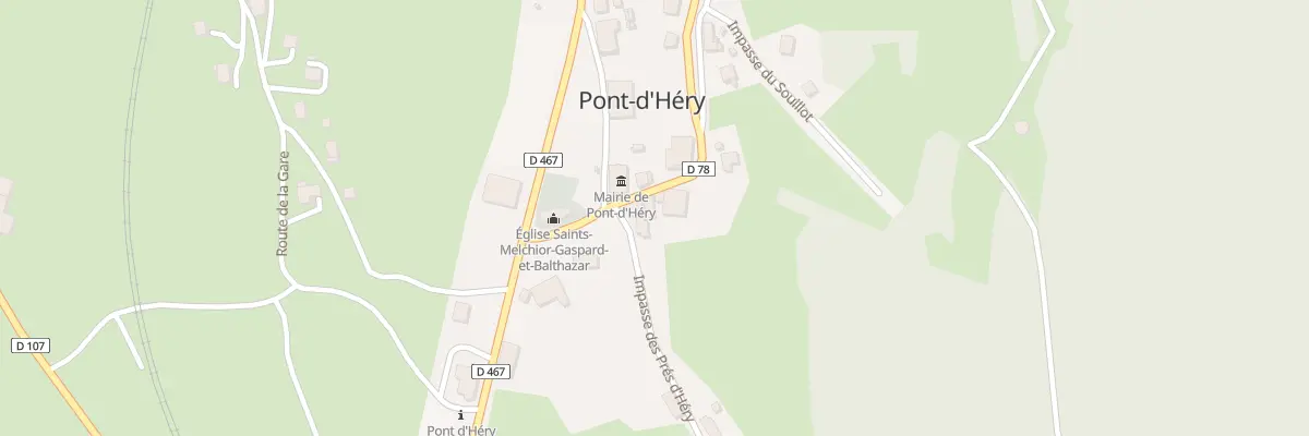 Plan de la Rue de l’Église à Pont-d’Héry