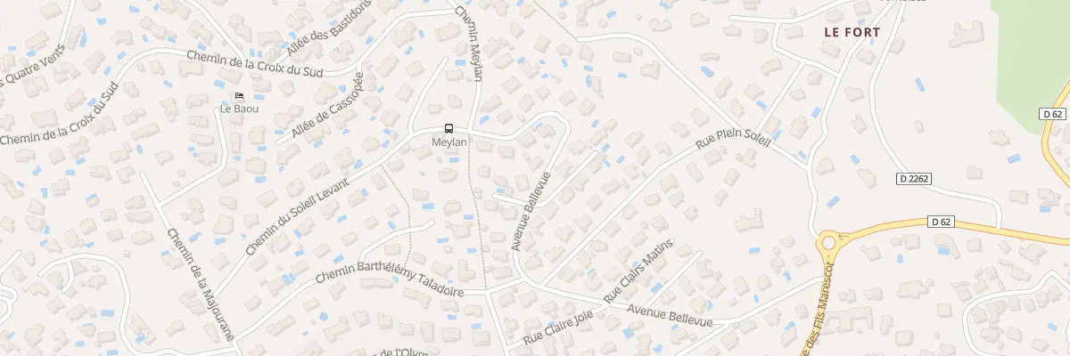 Plan du 437 Av Bellevue à Toulon