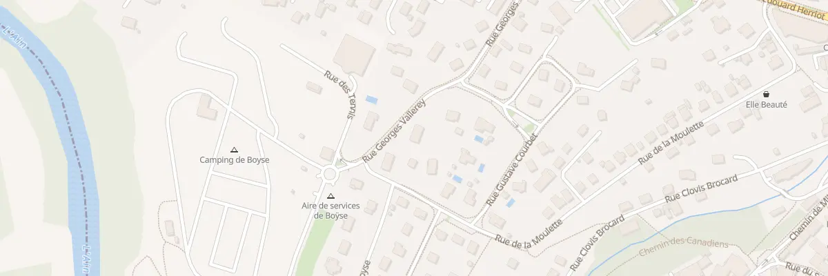 Plan du 7 Rue Georges Vallerey à Champagnole