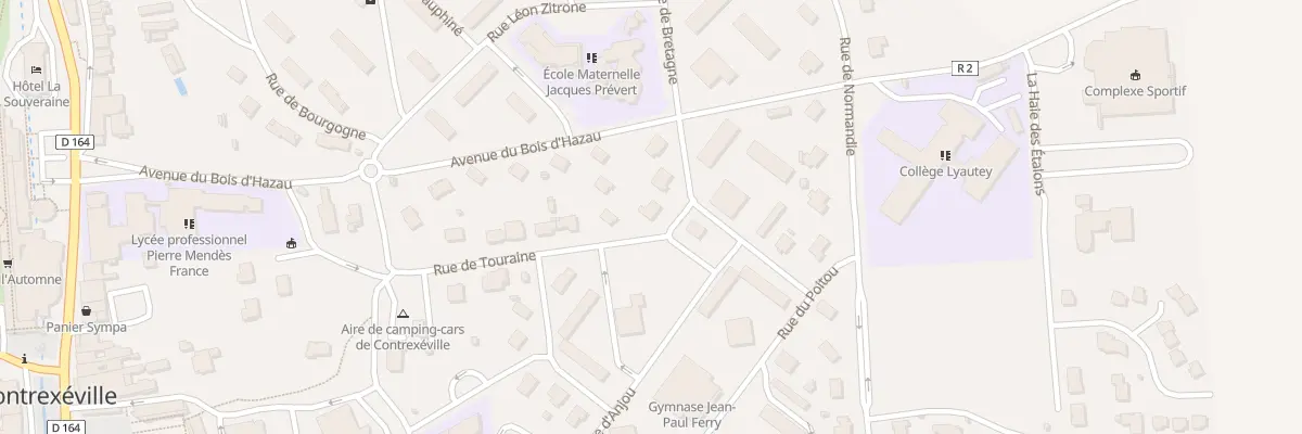 Plan du 203 Rue de Touraine à Contrexéville