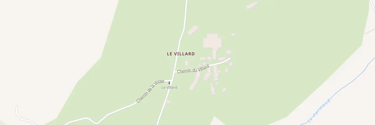 Plan du 33 Che du Villard à Moye