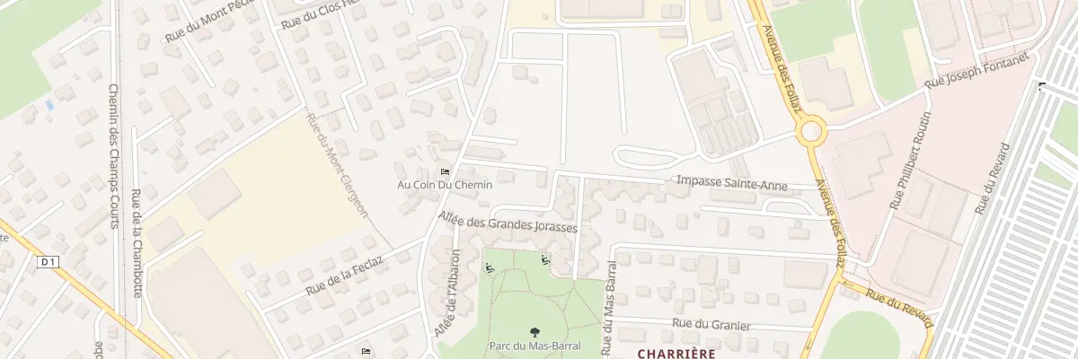 Plan du 378 Che de Charrière-Neuve à Chambéry