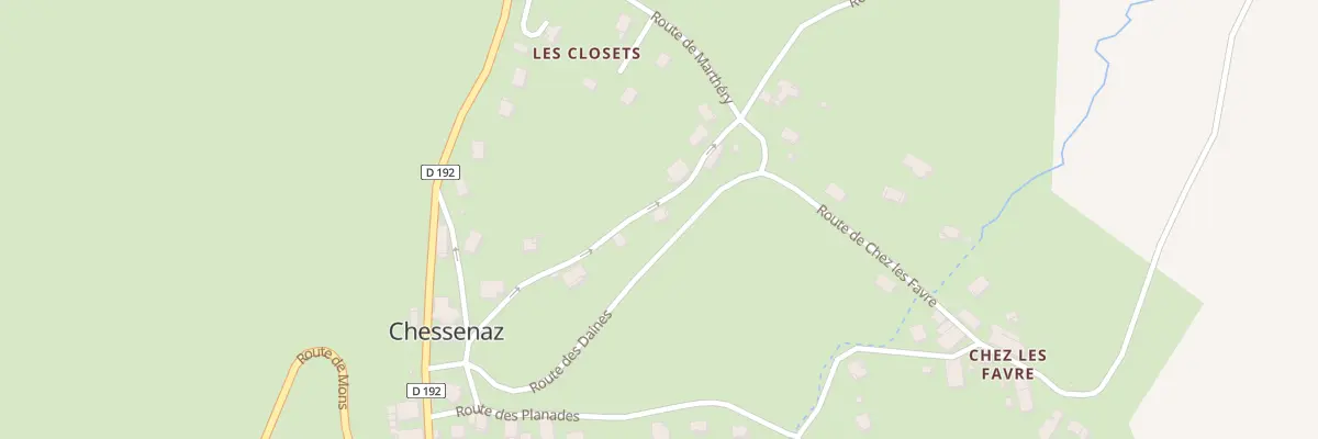 Plan du 204 Rte de la Contamine à Chessenaz