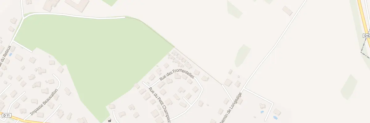 Plan du 20E Rue des Fromentelles à Chemaudin et Vaux