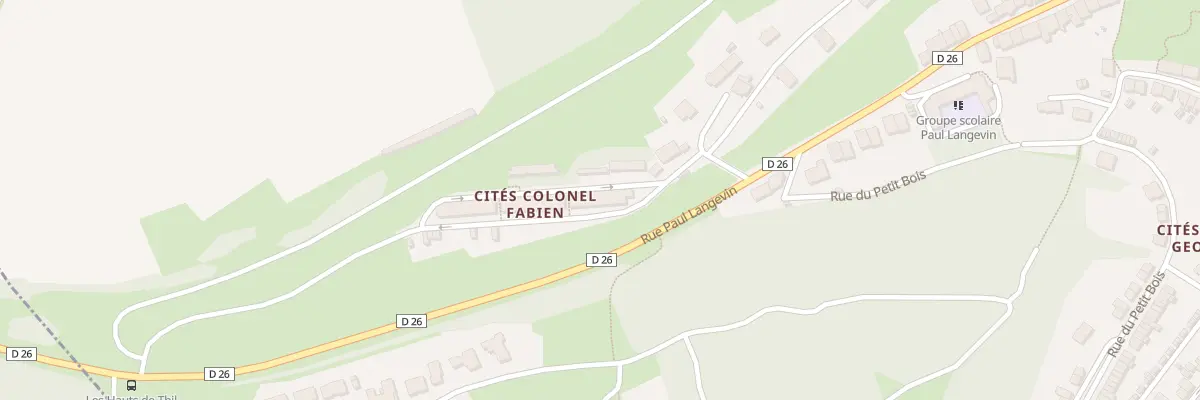 Plan du 4 Rue du Colonel Fabien à Thil