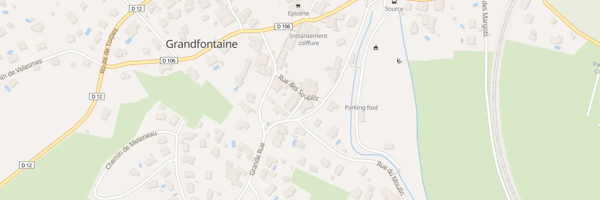 Plan du 2 Rue de la Fontaine à Grandfontaine