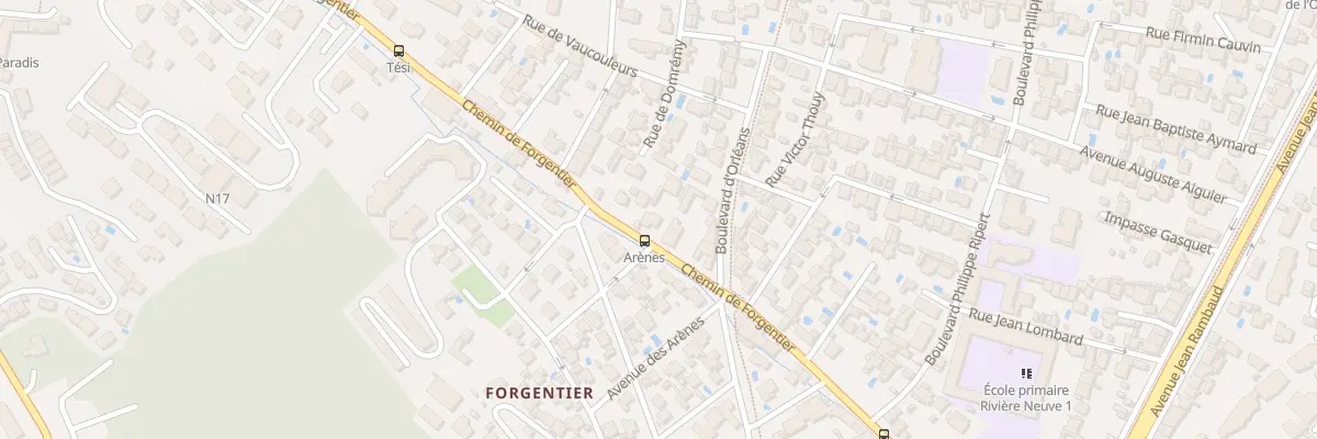 Plan du 452 Che de Forgentier à Toulon