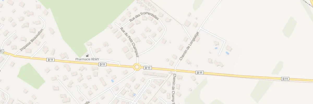 Plan du 2A Rue des Fromentelles à Chemaudin et Vaux