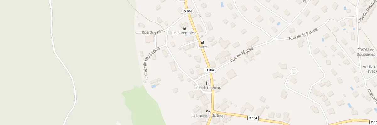 Plan du 7 Rue des Richets à Boussières