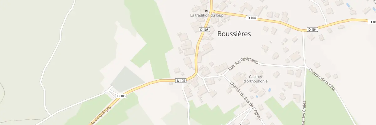 Plan du 20B Rte de Quingey à Boussières