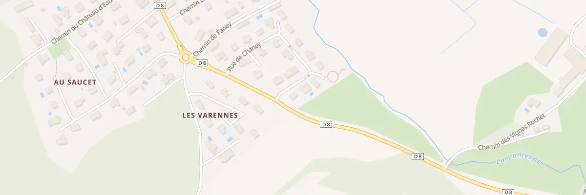 Plan du 1 Rue de Chaney à Chaucenne
