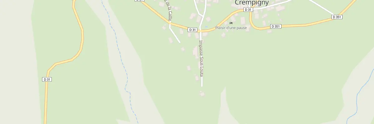 Plan du 68 Imp sous Louta à Crempigny-Bonneguête