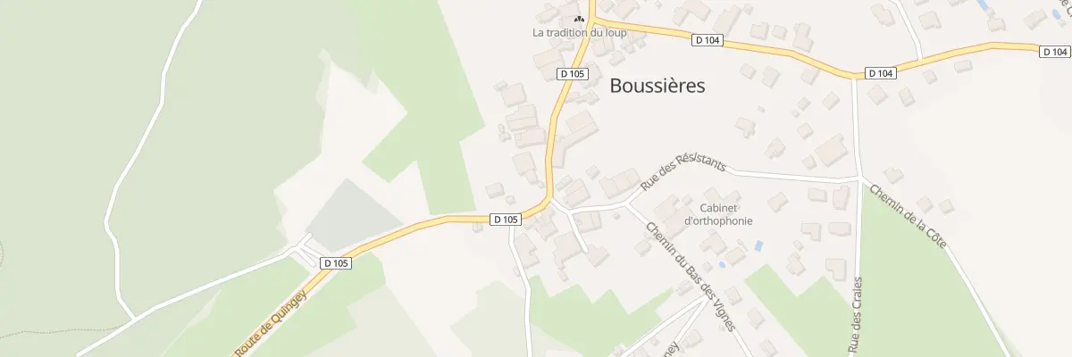 Plan du 24 Rte de Quingey à Boussières