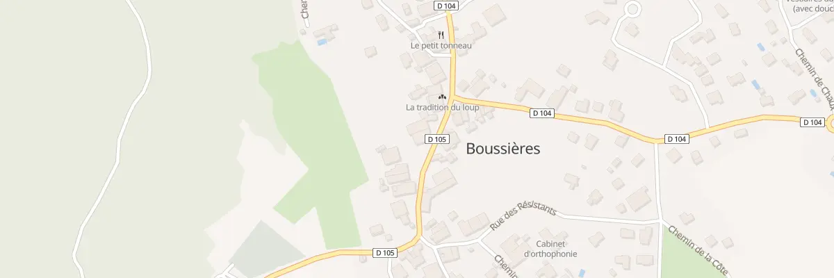 Plan du 10 Rte de Quingey à Boussières