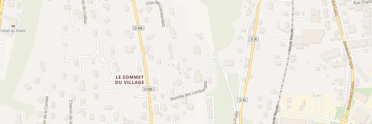 Plan du 9 Mte des Lombardets à Tresserve