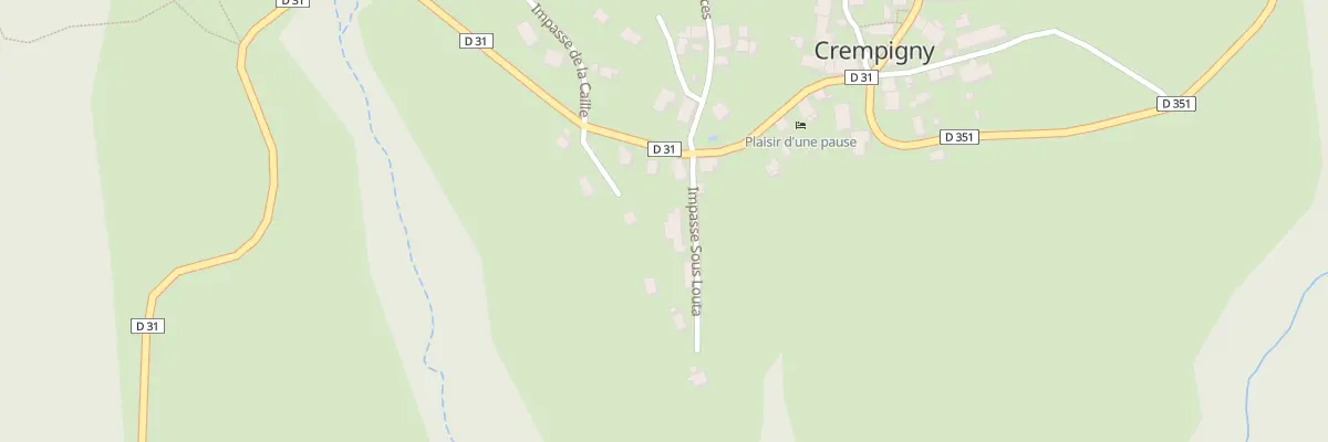 Plan du 52 Imp sous Louta à Crempigny-Bonneguête