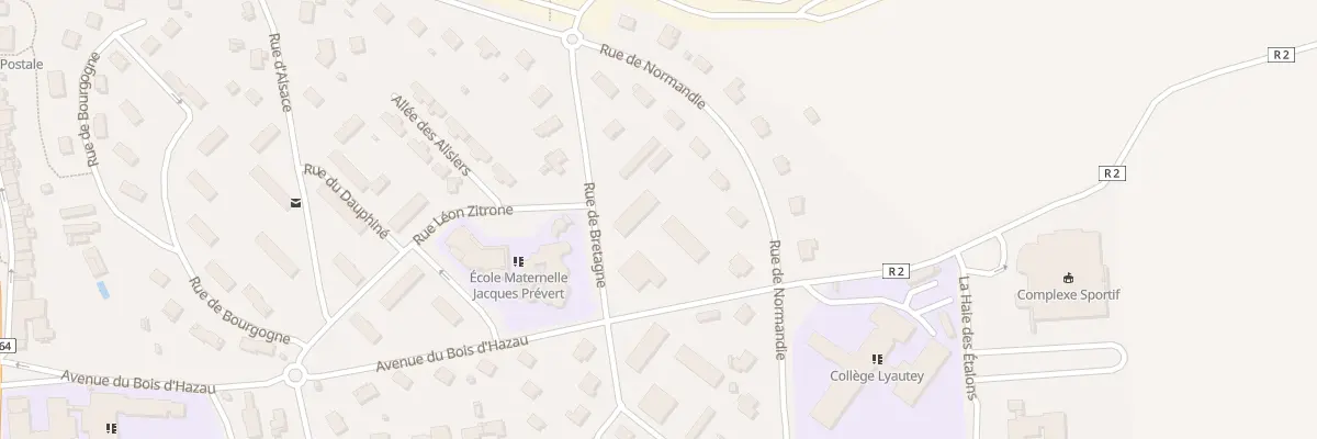 Plan du 123 Rue de Bretagne à Contrexéville