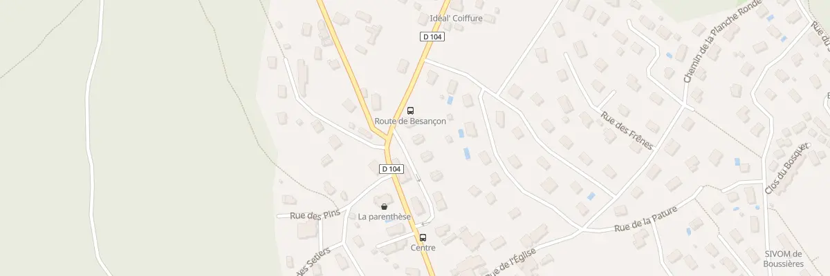 Plan du 5 Rue du Tilleul à Boussières