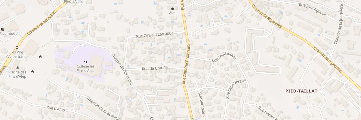Plan du 519 Rue Groignard à Toulon