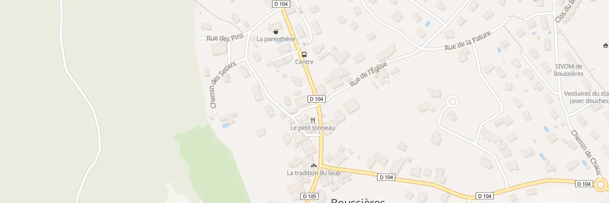 Plan du 12 Rue du Centre à Boussières