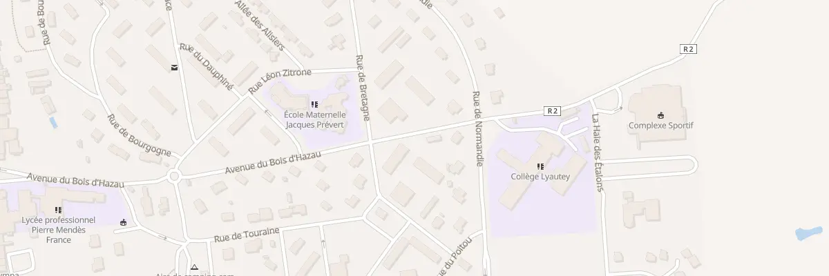 Plan du 283 Rue de Bretagne à Contrexéville