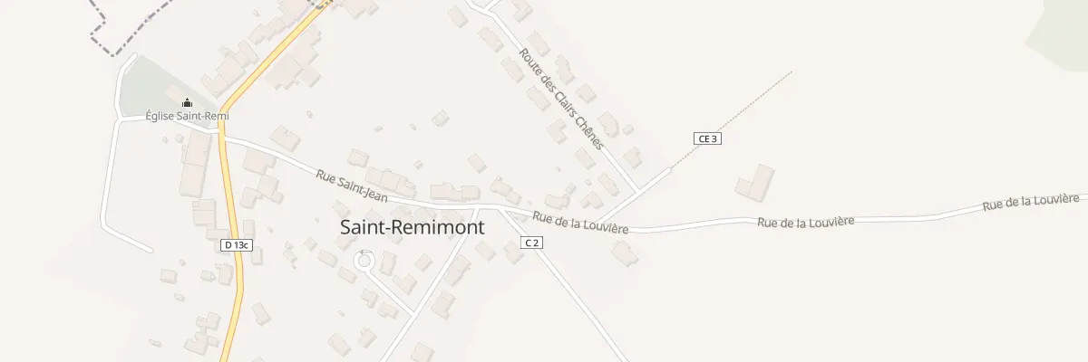 Plan du 45 Rue de la Louvière à Saint-Remimont