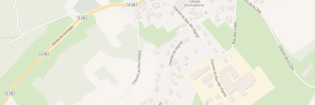 Plan du 2 Che du Bas des Vignes à Boussières