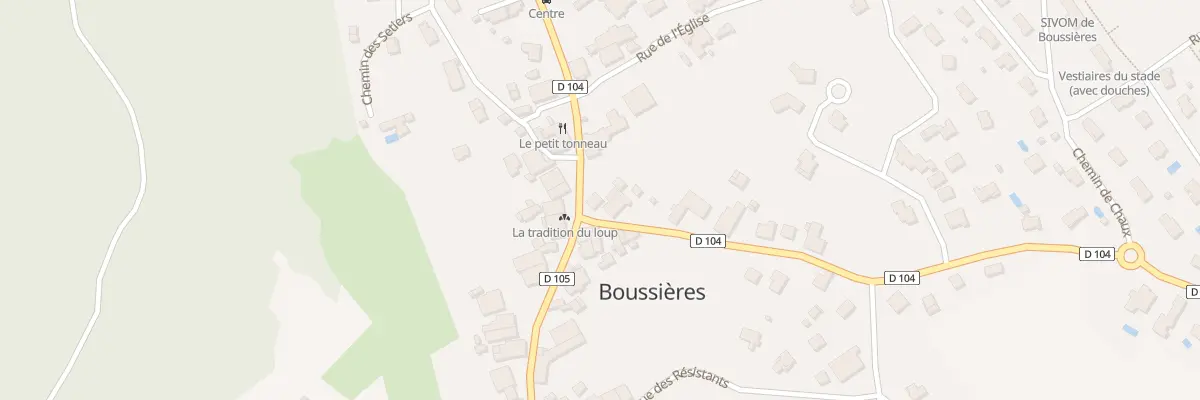 Plan du 1 Rte de Vorges à Boussières