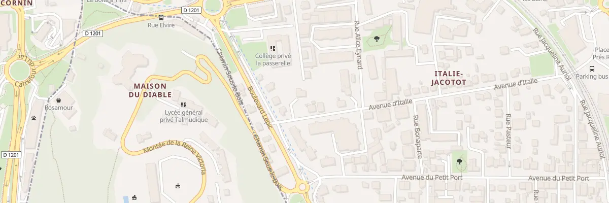 Plan du 54 Av d’Italie à Aix-les-Bains